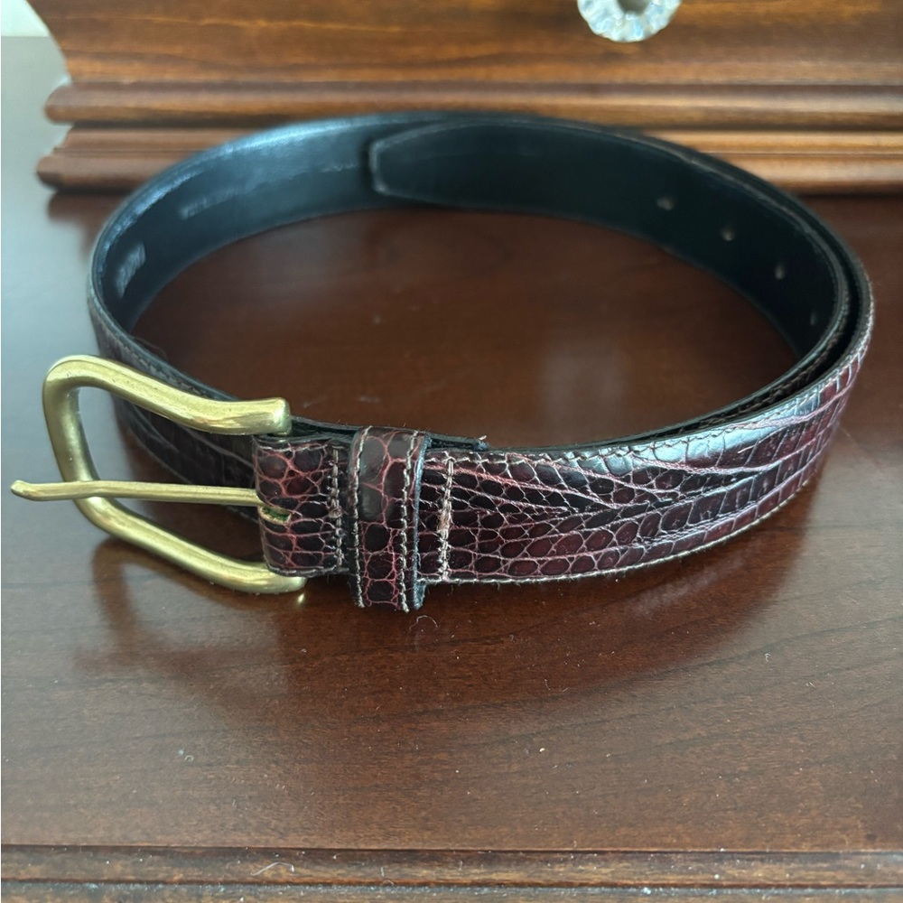 Calvin Klein Italian alligator calfskin belt